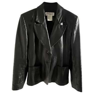 80's leather jacket yves saint laurent - Gem