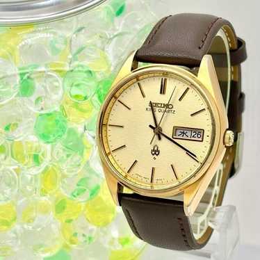 セイコー キング クォーツ 4823-8000ゴールド King Quartz Seiko King Quartz 4823 8000 Men's Watch
