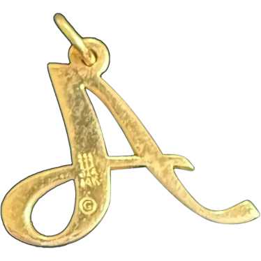 James Avery Large Script Initial Charm "A" - image 1