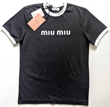 【美品】MIU MIU Tシャツ Sサイズ Miu Miu Seamless T-shirt 関税込 Tシャツ (MiuMiu/Tシャツ