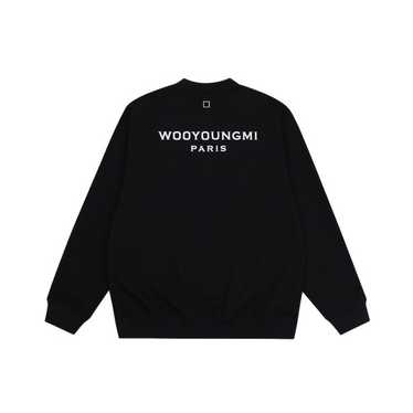 Tシャツ・カットソー Wooyoungmi Cotton Back Logo Long Sleeve T-Shirt Black - 23FW Black Back Logo Long Sleeve T-Shirt - WOOYOUNGMI