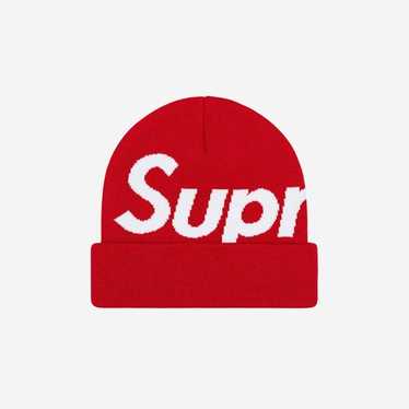 Supreme Big Logo Beanie Red - US
