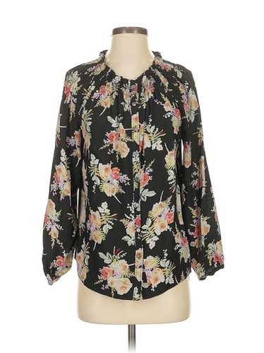 Rebecca Taylor Women Black Long Sleeve Silk Top S - image 1