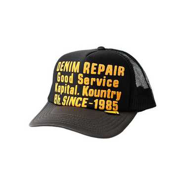 Kapital DENIM REPAIR SERVICE Denim Re-Construct Trucker Cap