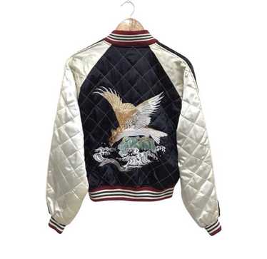 ジャケット・アウター Eagle x Japan Map Reversible WJK Sukajan JAPANESQUE Eagle, Dragon, Japan Map Reversible Sukajan