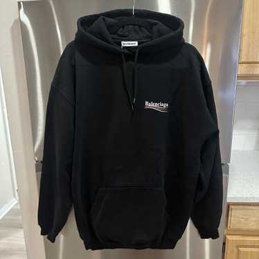 BALENCIAGA ポリティカルキャンペーン パーカー フーディー ロゴ BALENCIAGA ポリティカルキャンペーン フーディ (BALENCIAGA