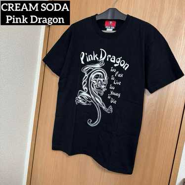 本店限定　CREAM SODA PINK DRAGON tシャツ　XL Amazon.co.jp: CREAM SODA リーゼント ドラゴン Tシャツ