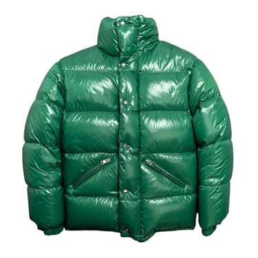 ジャケット Moncler Green quilted jacket in nylon Moncler Quilted Nylon Jacket - Green | Editorialist