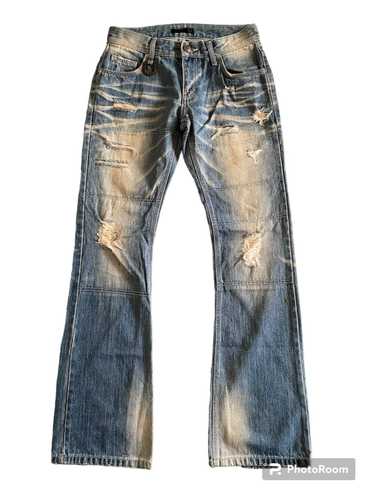 00S Midas9 Damage Denim Pants - Japanese Label, Unique