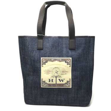 HUNTING WORLD TOTE BAG ✳︎MADE IN ITALY HUNTING WORLD Tote Bag Logo Bag Bag Canvas x Leather