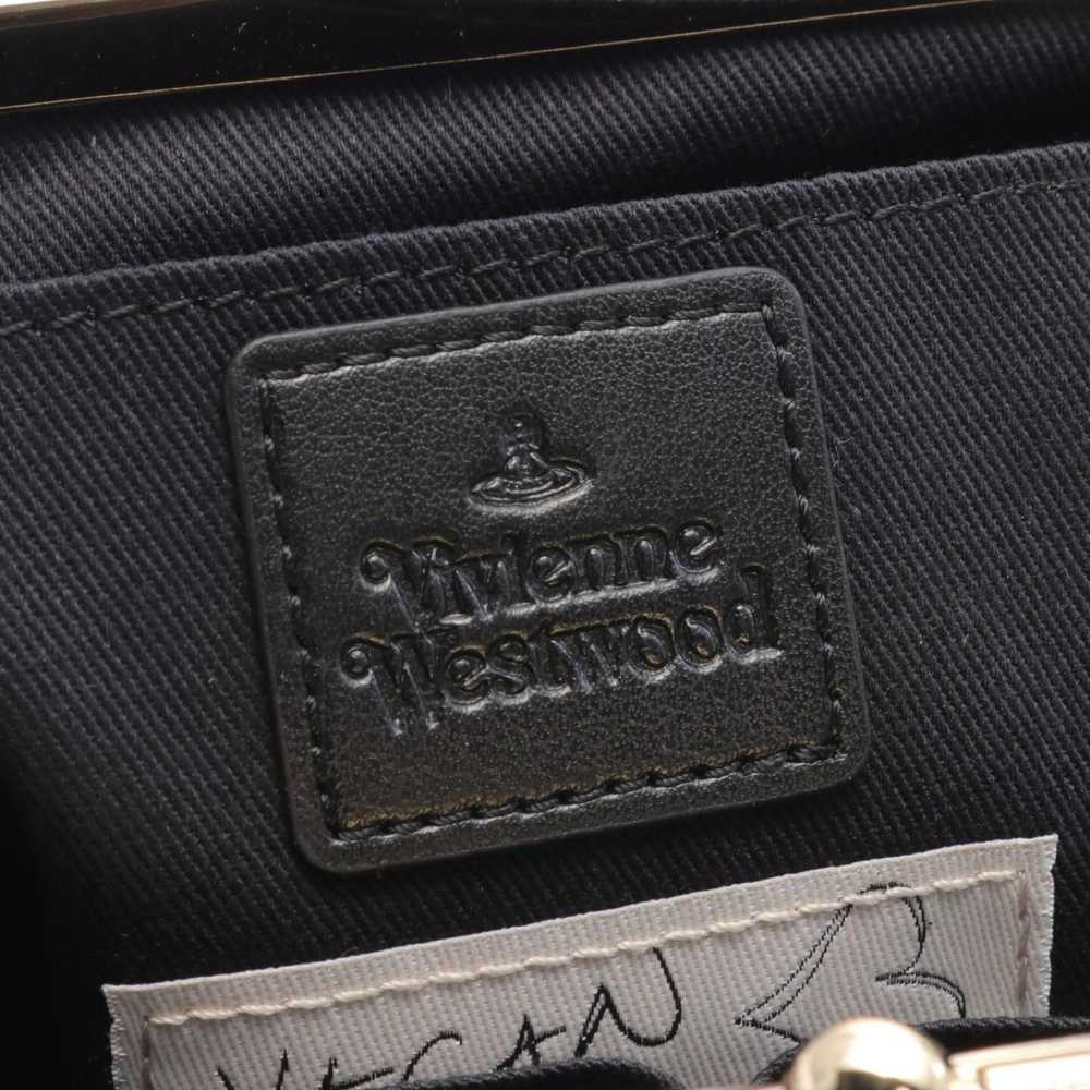 Vivienne Westwood Black Brown Multi-Color Faux Leather Pouch