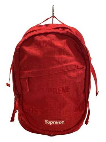 ま*。様 Supreme レッド バックパック SUPREME(シュプリーム) 18SS LOGO BACKPACK ロゴ バックパック