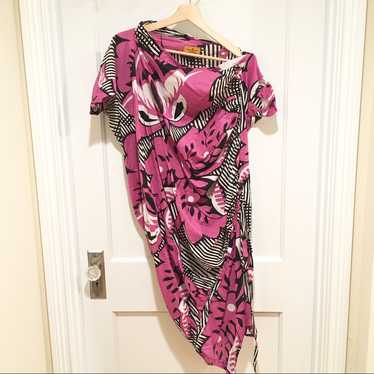 【VivienneWestwood】コットン ポロ ドレス カノコ ハーフジップポロワンピース(ブルー)（レディース
