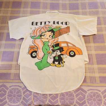 TOO CUTE Betty BOOP MADE IN USA デニムシャツ M TOO CUTE Betty BOOP MADE IN USA デニムシャツ M（BETTY BOOP