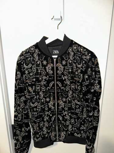 Zara velvet bomber jacket - Gem