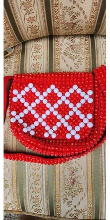 vintage 1960s beaded purse - image 1