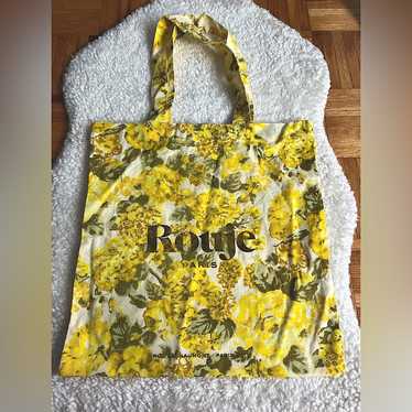 国内配送【Rouje】花柄 キルティング ウィーク エンドバッグ 刺繍キルティングトートバッグ