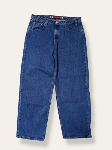 【希少】silver tab WIDE LEG Levi's 90s SILVERTAB Baggy USA Made Massive Wide Leg Jeans