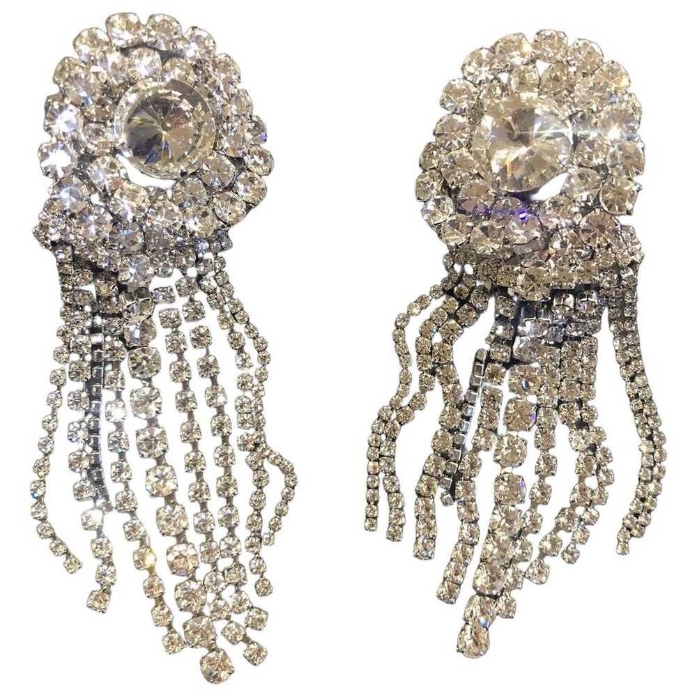 アクセサリーその他 ALESSANDRA RICH Crystal earrings Silver ALESSANDRA RICH Silver-tone crystal clip earrings | NET-A-PORTER