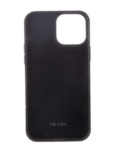 iPhone・スマホケース Prada Black Nylon And Leather Phone Case Black Re-Nylon and Saffiano leather smartphone case | PRADA