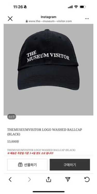 ★THE MUSEUM VISITOR★ THEMUSEUMVISITOR LOGO WASHED BALLCAP THE MUSEUM VISITOR】 THEMUSEUMVISITOR LOGO WASHED BALLCAP