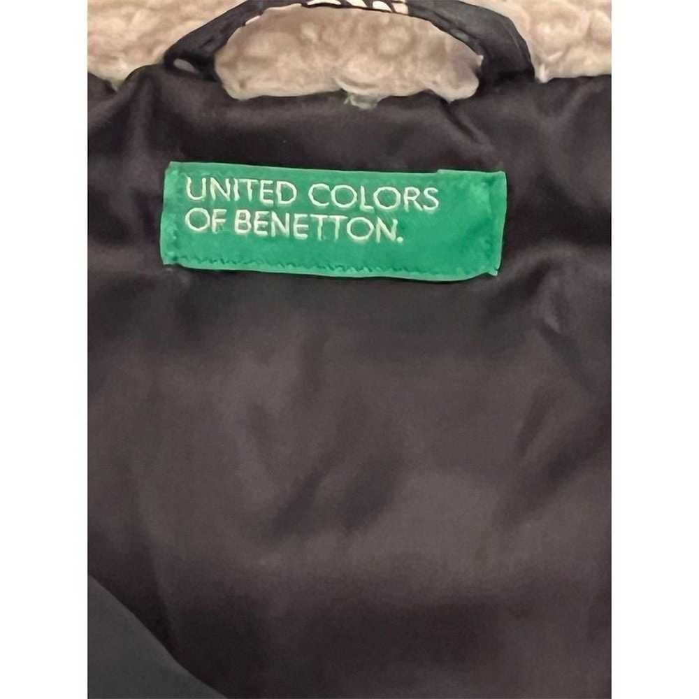 Vintage United Colors of Benetton Girls Puffer Jacket AOP 10/12 coat Mid-Length - Image 13