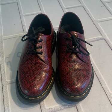 美品✨Dr.Martens パイソン柄 ヘビ柄 3ホールシューズ UK4