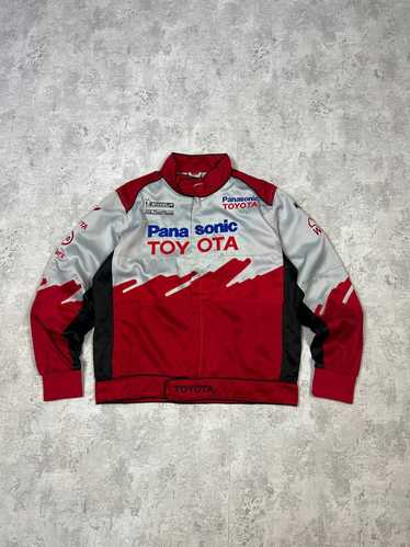 Vintage Toyota Panasonic Black Racing Jacket Size S | eBay