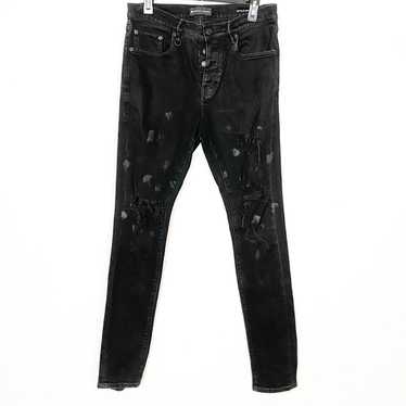 PURPLE BRAND 黒デニム　31 新品 PURPLE BRAND ブラックスキニーデニム 31 パープルブランド