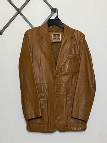Vintage PIONEER WEAR Men's Genuine Leather Faux Fur Lined