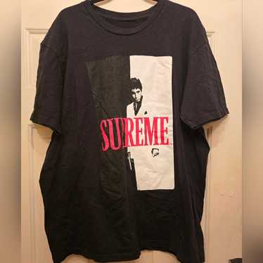 Supreme Scarface Split Tee　ブラック　L Supreme Scarface™ Split Tee (FW17) - $44