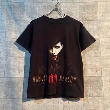 Marilyn Manson GOTeSk BURLiSH Tシャツ Lサイズ Marilyn Manson 2003 Grotesk Burlesk Band Tee | Vintage High Line
