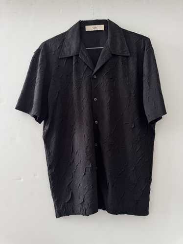 Sefr SS21 Black Suneham Shirt 黒シャツ(襟あり)