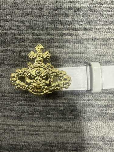 希少☆Vivienne Westwood レザーベルト オーブロゴ クマ スカル