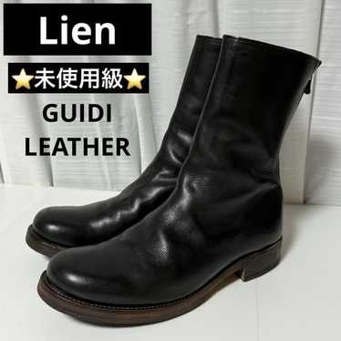 yohji yamamoto × GUIDI SIDE ZIP BOOTS 41 YOHJI YAMAMOTO Black Guidi Edition Calf Grain Oblique Side