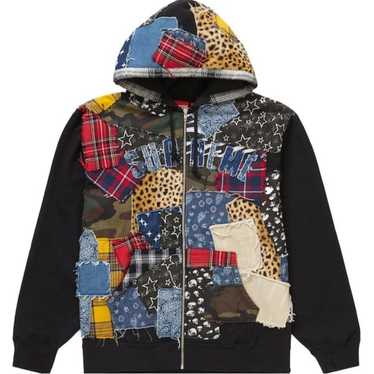 Supreme patchwork hoodie - Gem