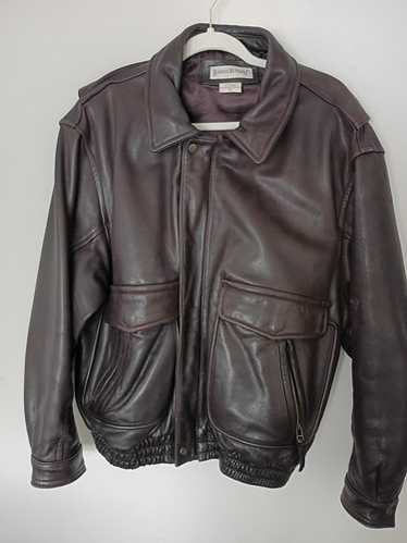 Vintage leather bomber banana republic jacket - Gem