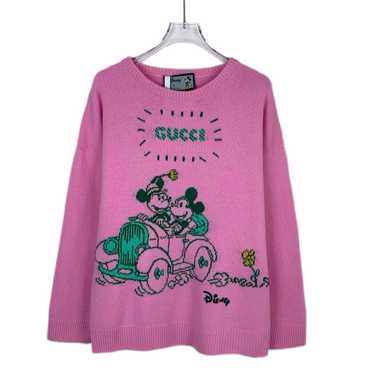 Disney x GUCCI ミッキー ニットセーター メンズ【GUCCI】×Disney ジャガードニット ミッキーマウス