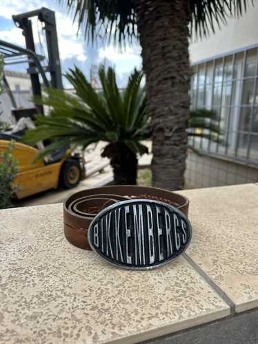 小物 Dirk bikkembergs DRK logo buckle belt DIRK BIKKEMBERGS Size 30 Brown Leather Double Buckle Belt