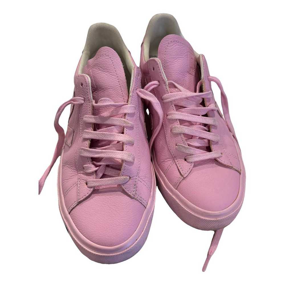 Veja 3-Lock leather trainers