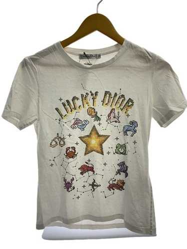 Christian Dior Tシャツ XS クリーム色 Kids' T-Shirt Ivory Cotton Jersey with Silver-Tone Dior