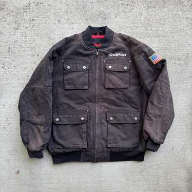 Snap On leather Jacket xl | eBay