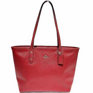 レアなシャンパンカラー☆COACH☆CITY ZIP TOTE Coach IM/Oxblood MN City Zip Tote Purse Brown Color | eBay