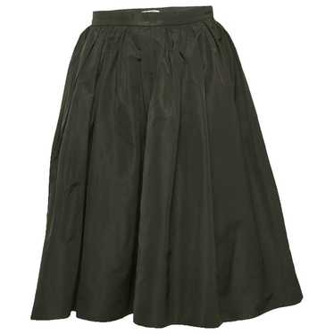 スカート MIU MIU Woman Skirt Black MG185313JJ F0BD9 Miu Miu high-waist Midi Silk Skirt | Black | FARFETCH