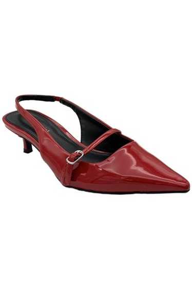 【人気】Madden girl by Steve Madden Slingback パンプス STEVE MADDEN Kissable Womens Slingback Pointy Flats - BLACK