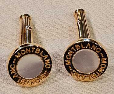 Montblanc cufflinks gold - Gem