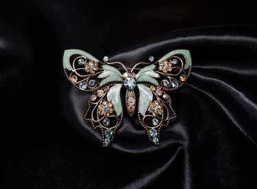 Vintage avon butterfly brooch - Gem