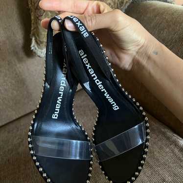 145【Alexander Wang】Nova プラットフォーム スタッズ サンダル alexanderwang アレキサンダーワング NOVA サンダル BLACK