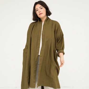 ジャケット・アウター Elizabeth Suzann Clyde Trench Clyde Trench in Organic Cotton Canvas, Umber, Size XXS/XS