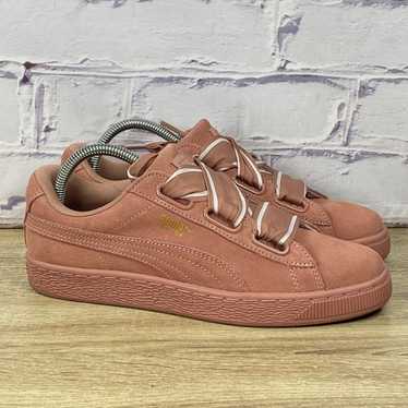 ★訳あり大特価★ PUMA サテンのBIGリボンが可愛い SUEDE HEART ☆訳あり大特価☆ PUMA サテンのBIGリボンが可愛い SUEDE HEART